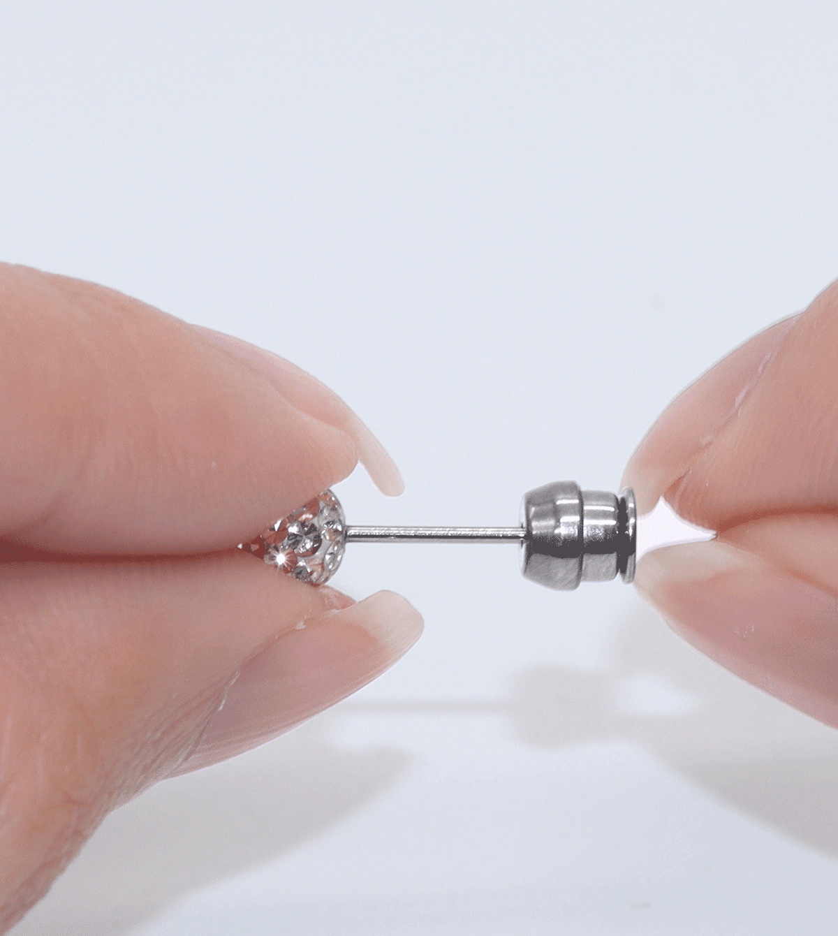 Rerina Todのロック式ピアスキャッチ ピアスロックmini ピアス 落ちにくい はずれにくい サージカルステンレス 金属アレルギー対応 (1ペア・両耳用)｜アングル3