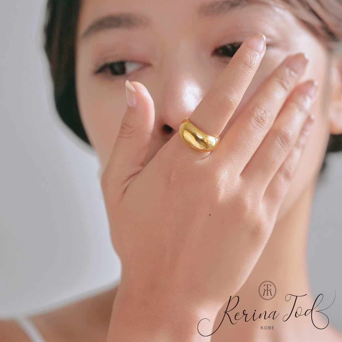 Rakuten - ぷっくり シンプル リング 指輪 ステンレスリング(1個売り)