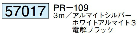 アルミ ピクチャーレール ビス止めタイプ 先付けタイプ PR-109 3m 厚み1.2 57017 お届け先が法人様限定です