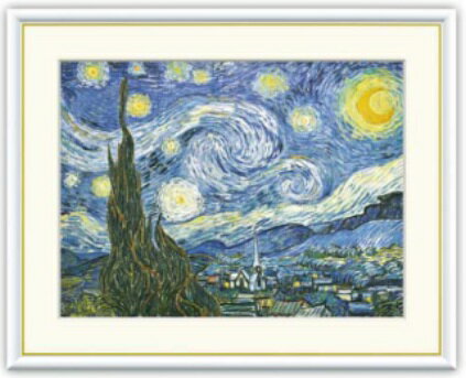 Rakuten - 絵画 アート額絵 フィンセント・ヴィレム・ファン・ゴッホ 星月夜 52×42cm