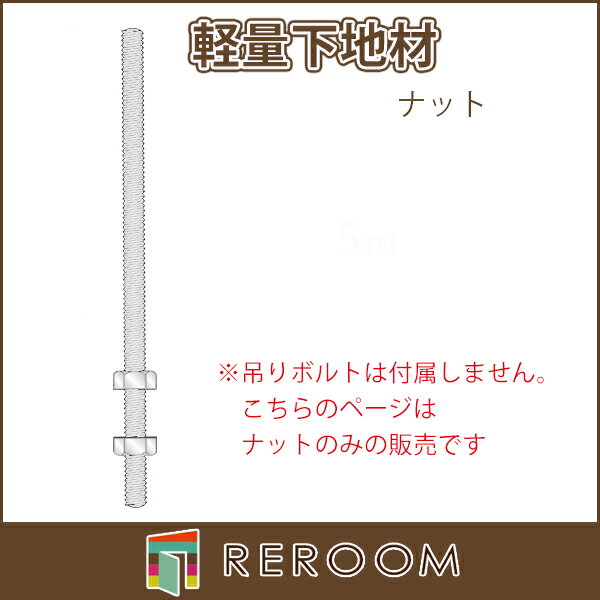 軽天材 軽量下地材(天井用) ナット9mmφ アエン 65033 お届け先が法人様限定です