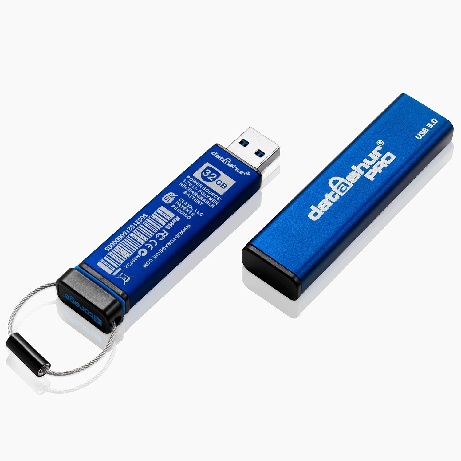 乐天商城 - iStorage datAshur PRO セキュアフラッシュドライブ - FIPS 140-2レベル3認定 - パスワード保護、ほこりや耐水性、ポータブル、軍用グレードのハードウェア暗号化. USB 3.0 (4GB)正規品 新品 送料無料