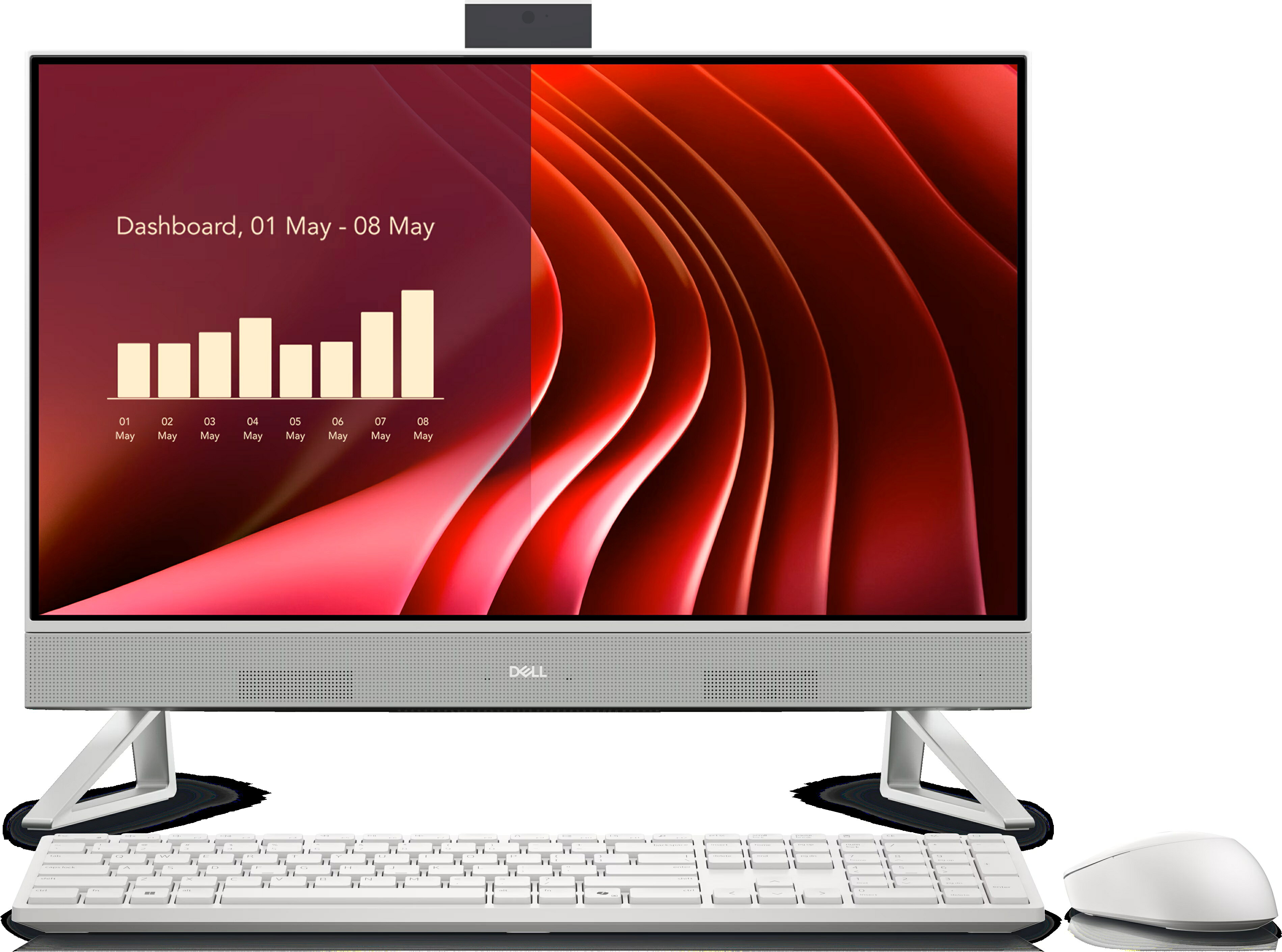 乐天商城 - 【第13世代Core i5搭載】Dell 24 オールインワン PC EC24250 23.8型 フルHD Windows11 Pro メモリ8GB SSD512GB 一体型 デスクトップ 高性能 テレワーク対応 送料無料　新品