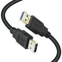 Rakuten - XBOHJOE USB3.0 ケーブル 8m A-A オス-オス 5Gbps 高速データ転送 外付けHDD対応 PC接続 金メッキコネクタ ブラック 送料無料 新品