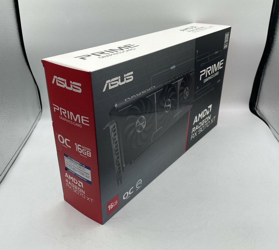 Rakuten - 【中古美品】ASUS AMD Radeon RX 9070 XT 16GB PRIME-RX9070XT-O16G グラフィックボード PCIe4.0 ゲーミング GPU 動作保証