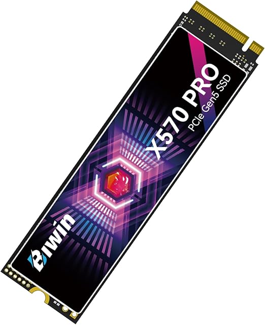 Biwin X570 PRO 4TB SSD Gen5×4 最大読込：14000MB/s NVMe2.0 M.2 Type 2280 PCIe 内蔵SSD 6nmプロセス 低消費電力 高耐久 高速データ転送 新品
