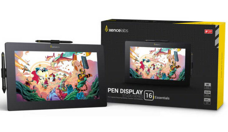 【正規品】　Xencelabs センスラボ XEPDS16EJK 液晶ペンタブレット [15.6型] USB-C接続 Pen Display16 Essential(Mac/Windows11対応) ブラック