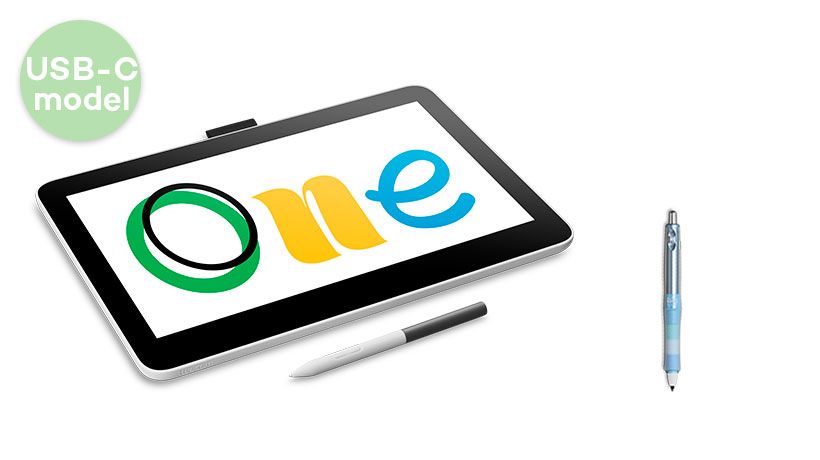 【国内正規品】Wacom One 液晶ペンタブレット 13 touch 13.3インチ DTH134W0D USB-C接続 フルHD液晶 ペン付き イラスト・デザイン・在宅ワーク対応