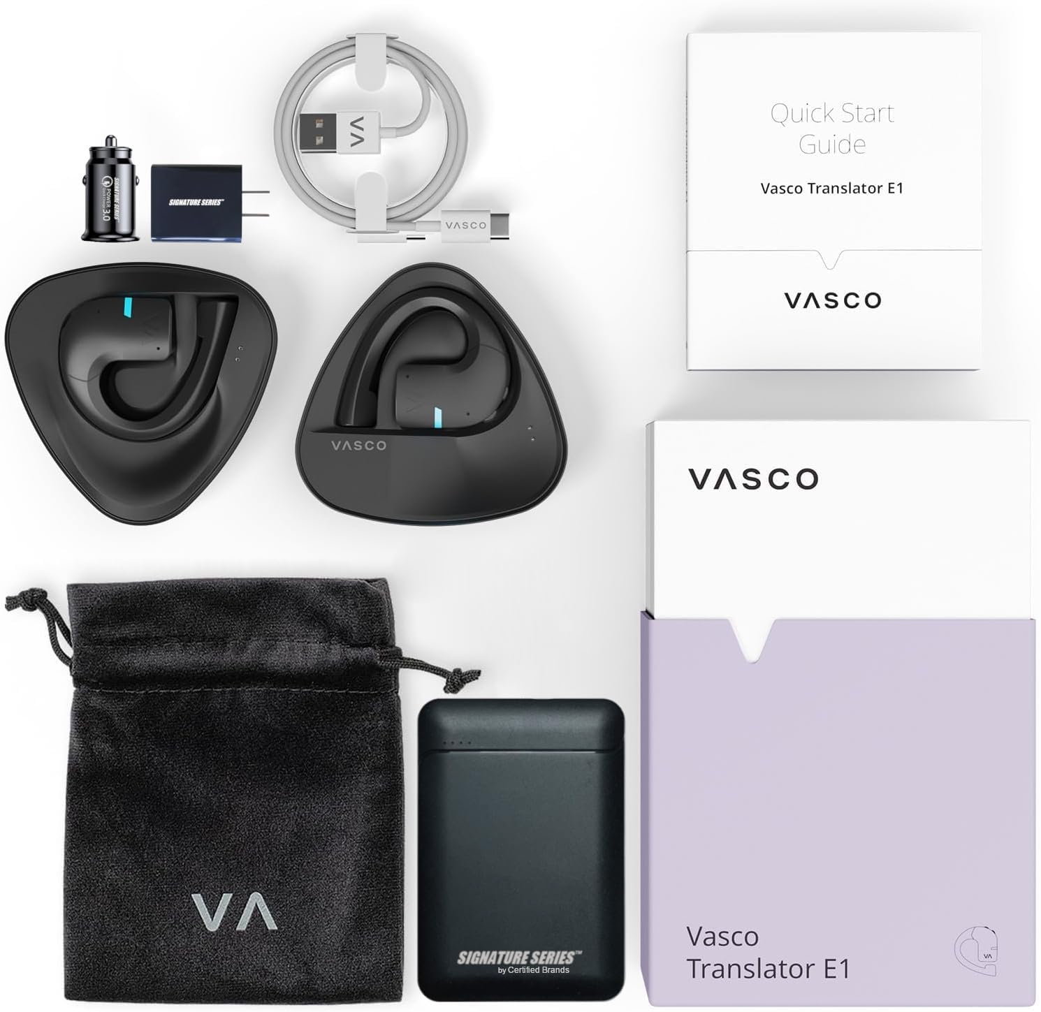 Vasco Translator E1 イヤホン型 AI 翻訳機 51言語対応 サブスク不要 送料無料 並...
