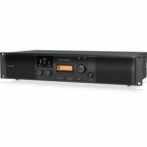 BEHRINGER NX1000D パワーアンプ Class-D 1000W 軽量設計 ラックマウント対応