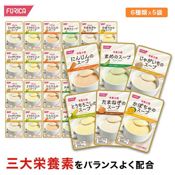 介護食　 栄養支援スープ　たまねぎのスープ　1袋200ml　200kcal　キシロオリゴ糖配合　（ホリカフーズ）［軽減税率対象商品］