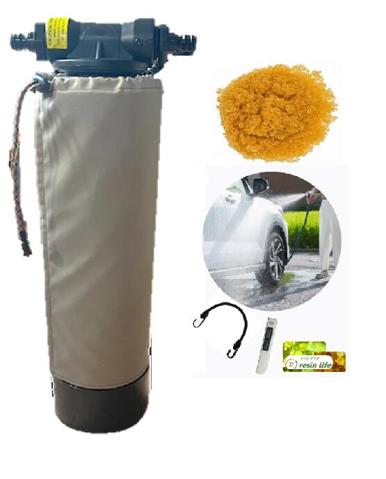 純水 洗車器　ピュアウォッシュPT01（タン色 カバー）純水器 小型 軽量で持ち運びもらくらく、業務用ボンベ選定により性能も維持、イオン交換樹脂 3L使用　純水　洗車 メーカー直取引商品 ピカピカ仕上がり スポット対策 拭き上げ削減 　水処理コンサル推奨 車内清掃