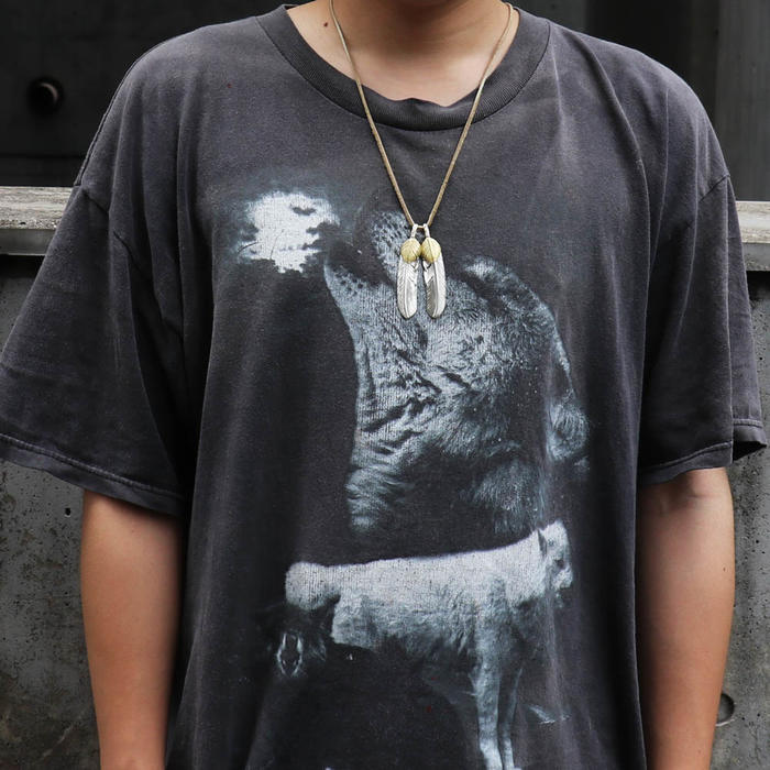 ペンダント トップ フェザー ネックレス シルバー アクセサリー 羽 鷲 鷹 ネックレスゴローズ 現品 Svアクセ K18 Svアクセサリー カスタム Tadyking タディアンドキング シンプル ハートk18フェザー シルバー925 Goro S Tadyking 特大サイズ シルバーアクセサリーレジスト
