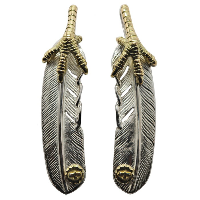 爪K18フェザーGPイーグル 特大サイズ tady&king タディアンドキング フェザー ネックレス メンズ アクセサリー シルバー925 ペンダントトップ ネックレス 羽 翼 ネイティブアメリカン ブランド 表参道 タディ&キング シルバーアクセサリーレジスト原宿