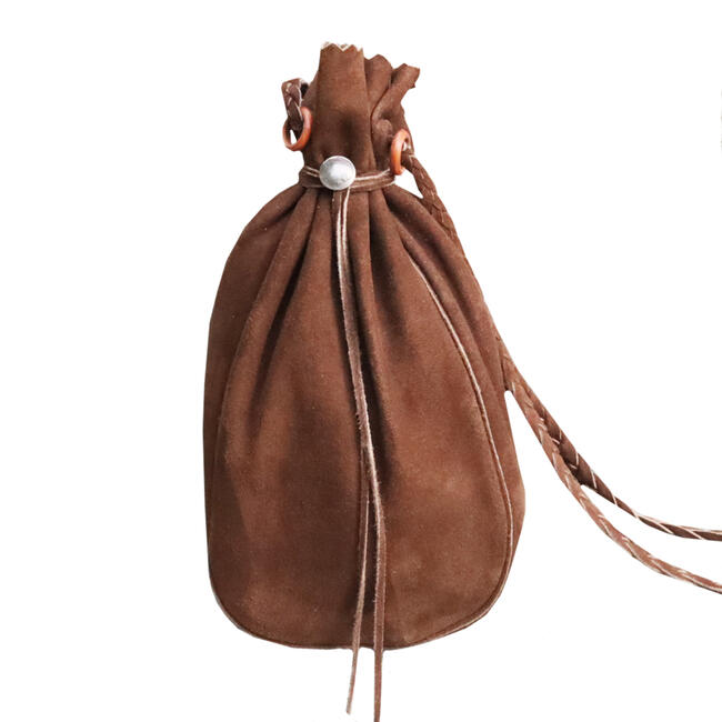 TADY&KING ［ORDER ITEM］ディアスキンコンチョ付巾着バッグ特大 ダークブラウン