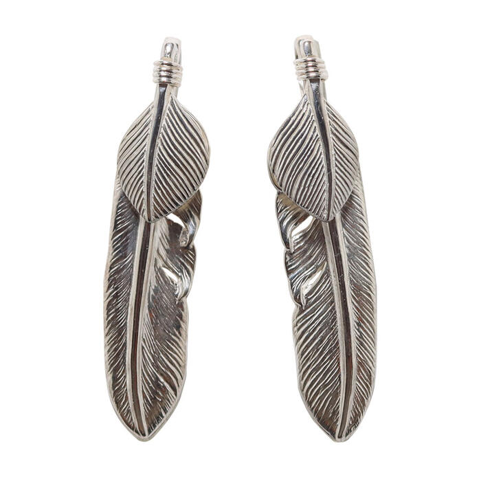 ハートSVフェザー Mサイズ tady&king フェザー ネックレス メンズ シルバー925 ペンダント トップ ネックレス メンズ 大きめ ブランド 18金 羽根 top ネイティブアメリカン イーグルネックレス 18k 鷲 鷹 シンプル シルバーアクセサリーレジスト原宿