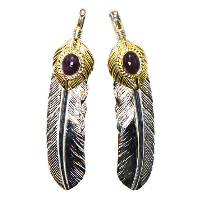 TADY＆KING［ORDER ITEM］特大ハートSVフェザー金縄スギライト