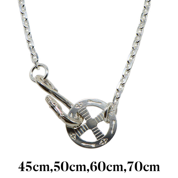 TADY&KINGネイティブフック&ネイティブホイールSV付きチェーン 45cm〜70cm 細角or細丸