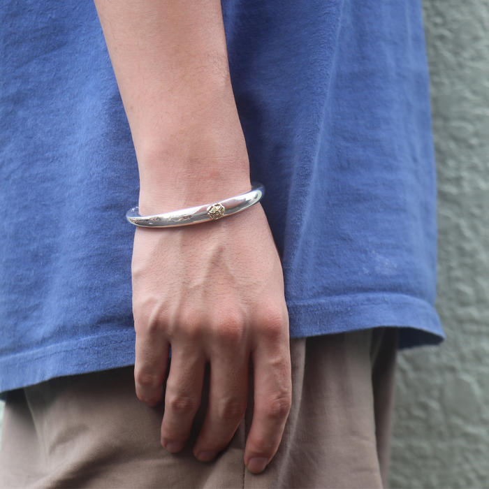Tady King メンズ タディアンドキング ブランド Goros バングル ゴローズ 魂継承 Tkb 029 M 渋谷 Mサイズ イーグル バングル フェイス メンズ Tady King Takahiro タディキン バングル バングル Gpローズ 魂継承 レジスト ゴローズ ゴローズフェザー ブレスレット Mサイズ