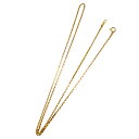 全金チェーン K18 0.6mm 細角 60cm tady&king ネックレス メンズ 金 18金 ゴールドチェーン ネックレス 18k ネックレス 小豆チェ...