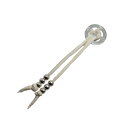 Wホイール革紐&中空SVビーズ5mm6個セット tady&king メンズ ビーズ ネックレス ビーズ パーツ アクセサリー シルバーアクセサリーレジスト原宿