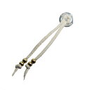 Wホイール革紐&中空K18ビーズ6mm4個セット tady&king メンズ ビーズ ネックレス ビーズ パーツ アクセサリー シルバーアクセサリーレジスト原宿