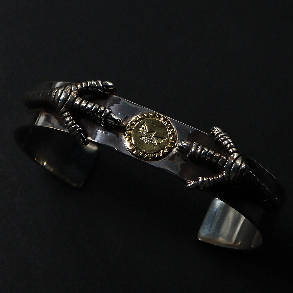 TADY&KING[FIRST ITEM]平打ちバングル爪SV K18イーグル