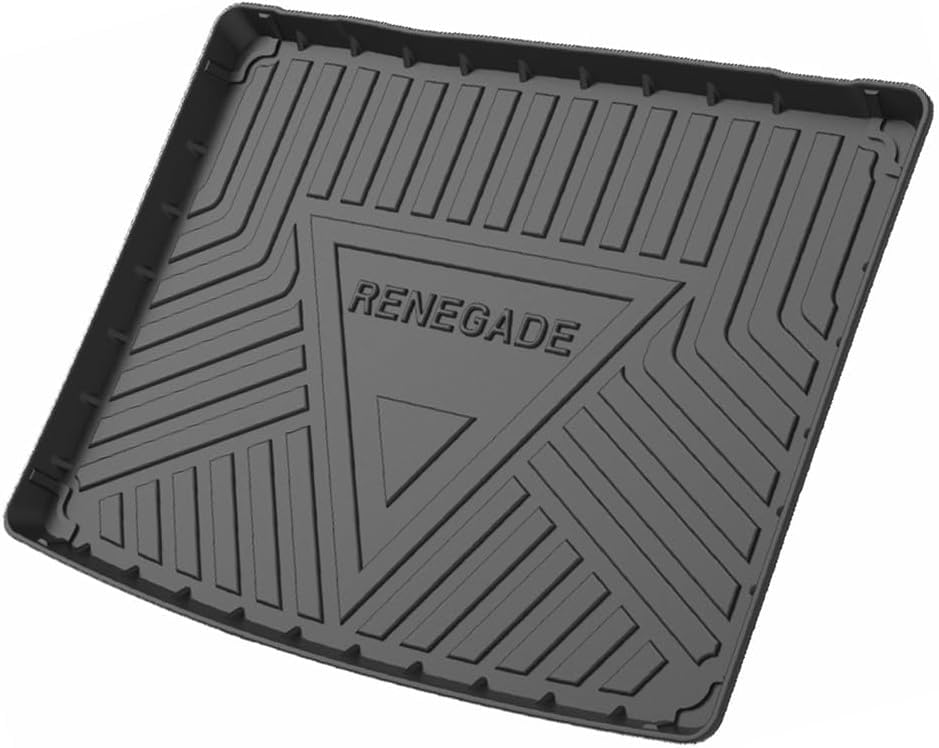 Rakuten - For ジープ レネゲード Renegade 2016-2023専用 ラゲッジマット トランクマット リアカーゴトランクトレイ 3Dラゲージトレイ TPEゴム ブ