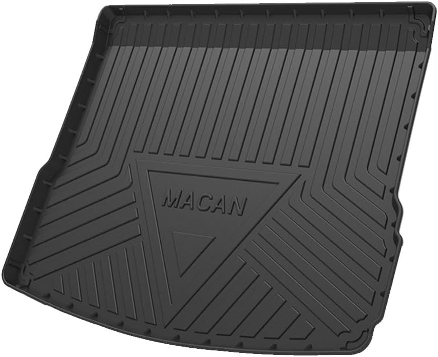 樂天商城 - For ポルシェ マカン Macan 2014-2024専用 ラゲッジマット トランクマット リアカーゴトランクトレイ 3Dラゲージトレイ TPEゴム ブラッ