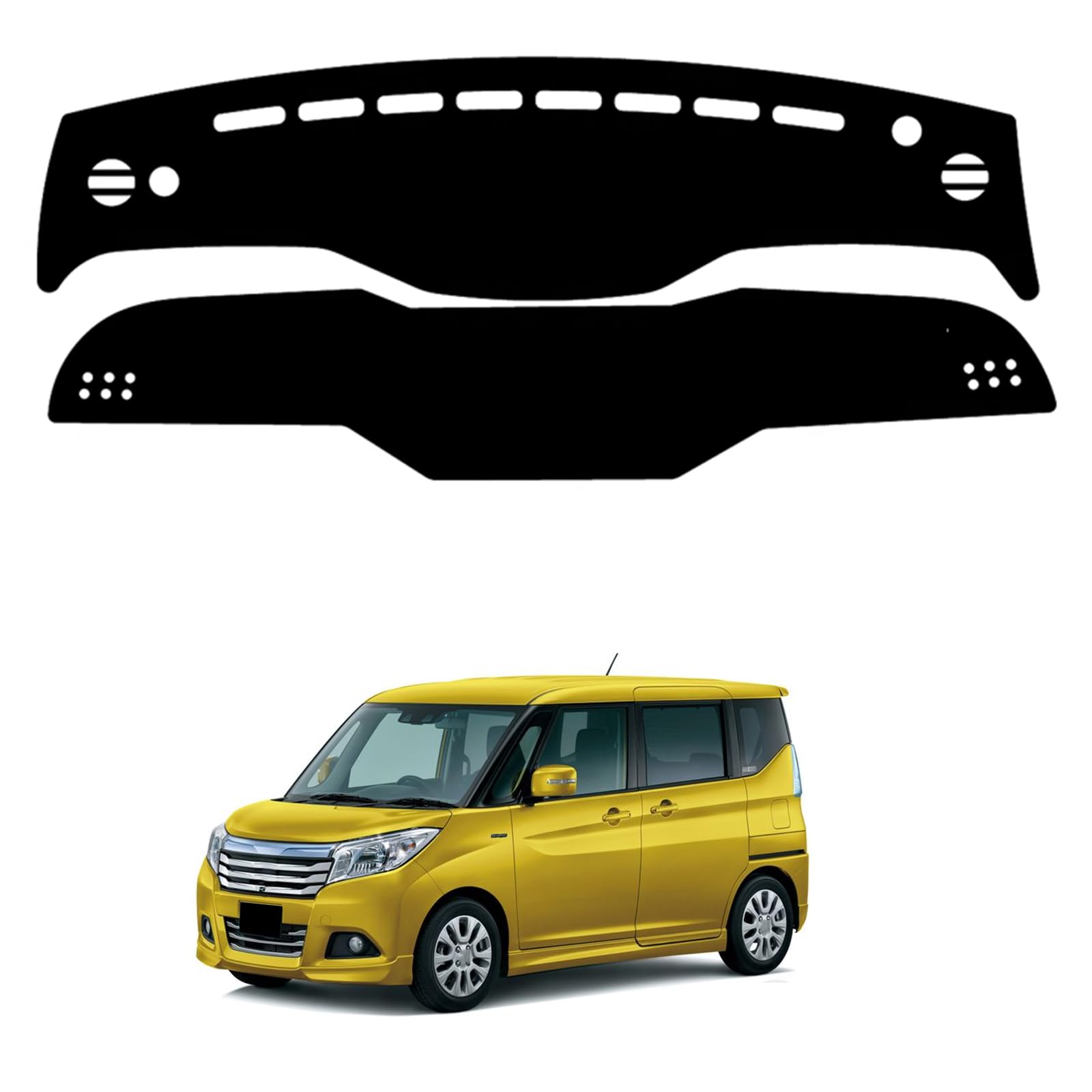 Rakuten - に適合する スズキソリオ 3代目 MA26S MA36S MA46S 2016年11月-2020年 ダッシュボードマット 日焼け防止 ダッシュボードカバー ポリエス