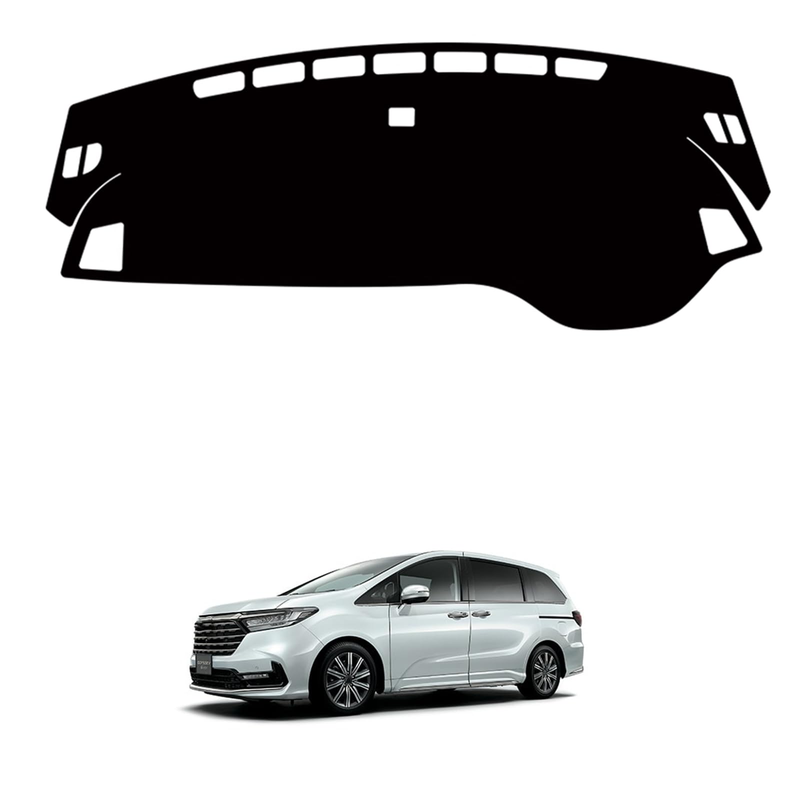 Rakuten - ダッシュボードマット ホンダ オデッセイRC系 2023年~2025年 と互換性のある 専用設計 日焼け防止 ダッシュボードカバー ダッシュボード