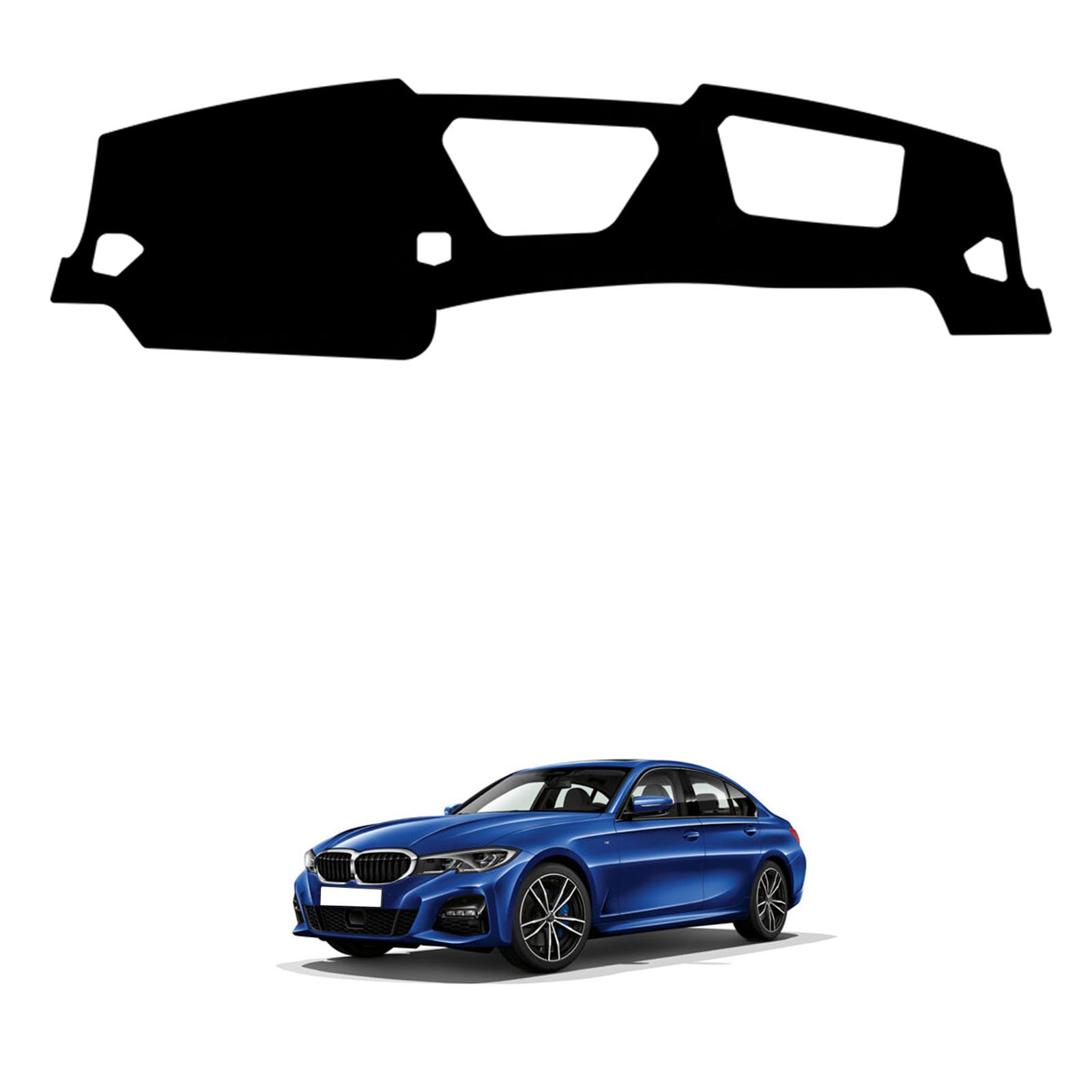 【楽天スーパーセール】に適合する BMW 3シリーズ G20 G21 HUD付き 2023年~2025年 ダッシュボードマット 日焼け防止 ダッシュボードカバー ポリエステル素材 内