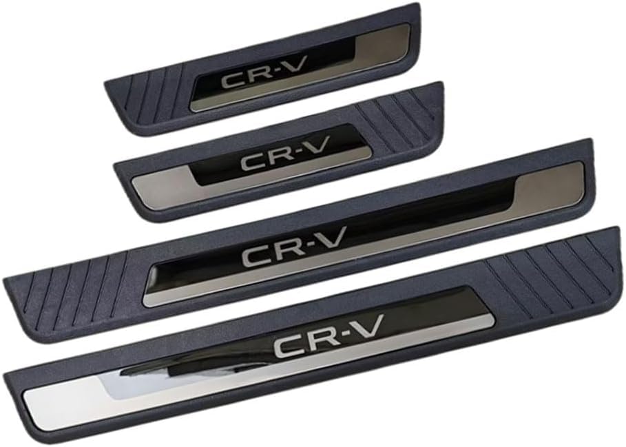 Rakuten - For ホンダ CRV CR-V 2023年-現行用サイドステップガード 4枚セット プラスチック ステンレス製 スカッフプレートドアモール サイドモー
