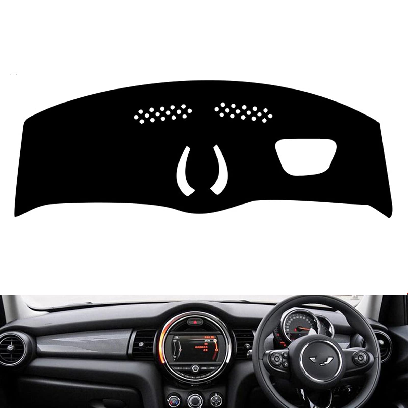 Rakuten - ダッシュボードマット適合Mini クラブマン F55 F56 2014-2018車種専用設計ダッシュボードカバー日焼け防止 ダッシュボード用の抗紫外線
