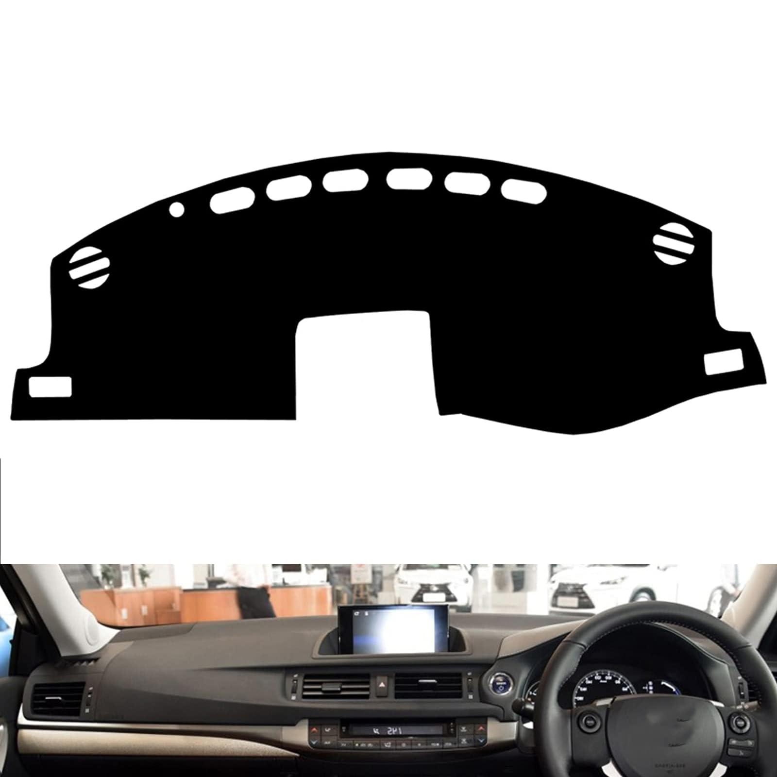 Rakuten - ダッシュボードマット適合レクサス CT200h 10系 2013-2021車種専用設計ダッシュボードカバー日焼け防止 ダッシュボード用の抗紫外線パッ