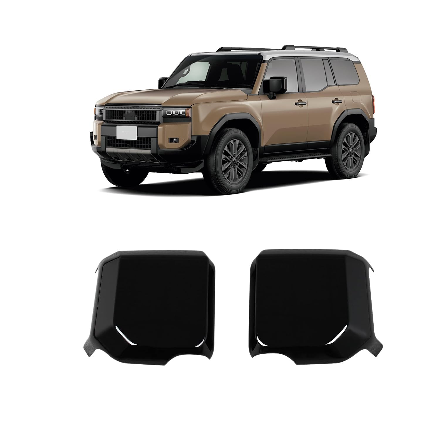 適合 新型 ランドクルーザー 250系 ドアミラーカバー サイドミラーカバー ドアミラーガーニッシュ エアロパーツ カスタム外装パーツ 車