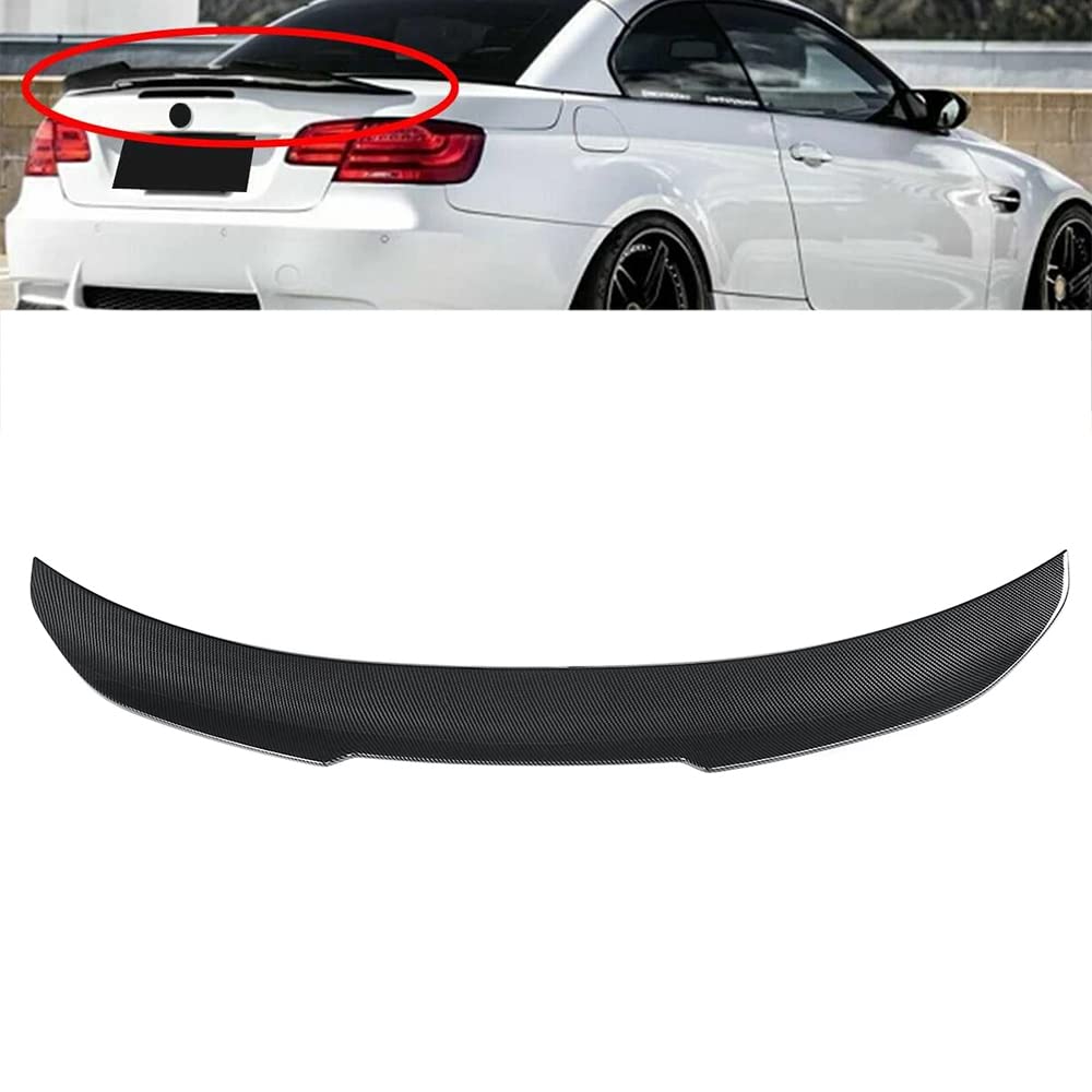樂天商城 - E93リアスポイラー、PSMスタイルの車の後部トランクスポイラーリップBMW E93 335I 328I M3コンバーチブル2007-2013カーボンファイバーの