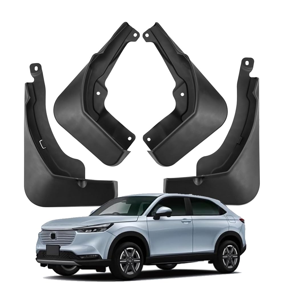 【楽天スーパーセール】適合ホンダ 新型 ヴェゼル VEZEL RV系 RV3/RV4/RV5/RV6 2021年4月~現行用マッドガード フェンダパネル 泥除け （取付ビス付属）1台分 4