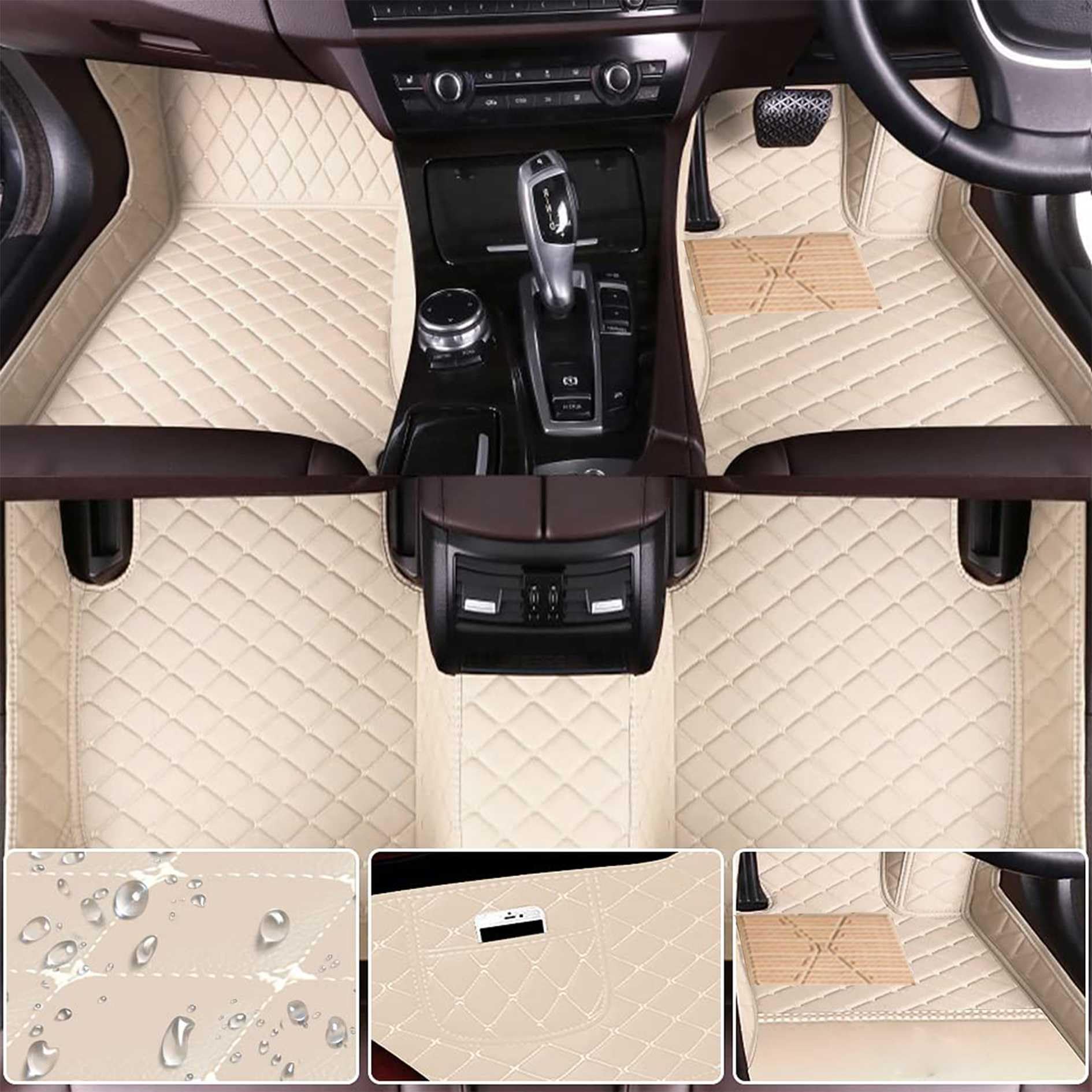 【楽天スーパーセール】に適用 アウディQ3 F3 8U フロアマット カーマット 車種専用設計 3Dフロアマット PUレザー素材 カーマット 防水仕様 耐汚れ カー用品 保