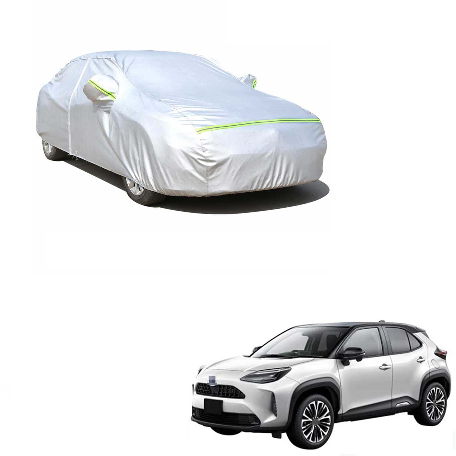 Rakuten - 車カバーボディカバー トヨタ ヤリスクロス MXPB10 MXPB15 MXPJ10 MXPJ15 2020年8月～現行 専用 全天候型保護カーカバー防水性ボディー