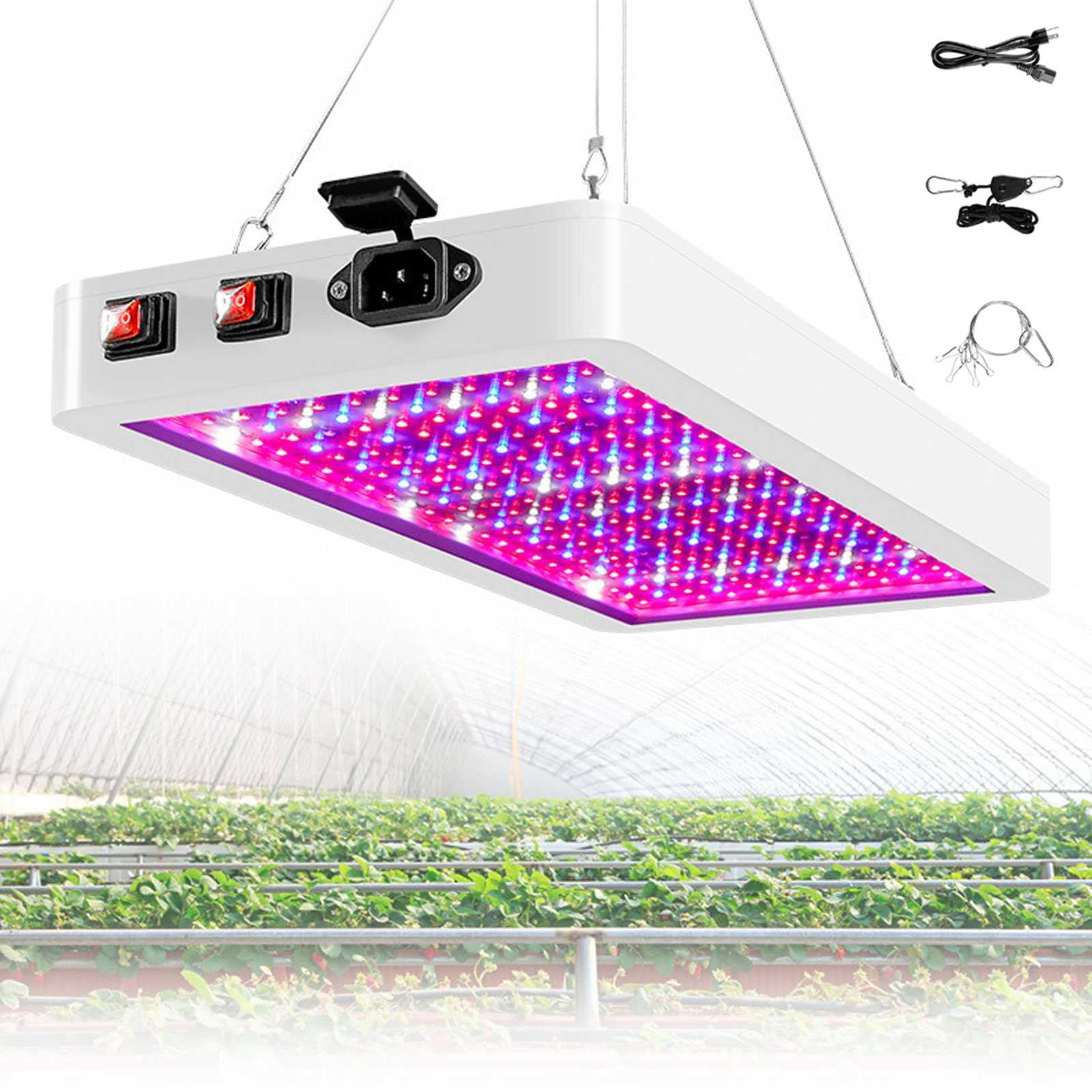 Rakuten - 1000W相当 植物育成用LEDライト 180°広角ライト フルスペクトル 植物育成ライト LED 三段階モードスイッチ調節 312LEDランプ 植物育成l