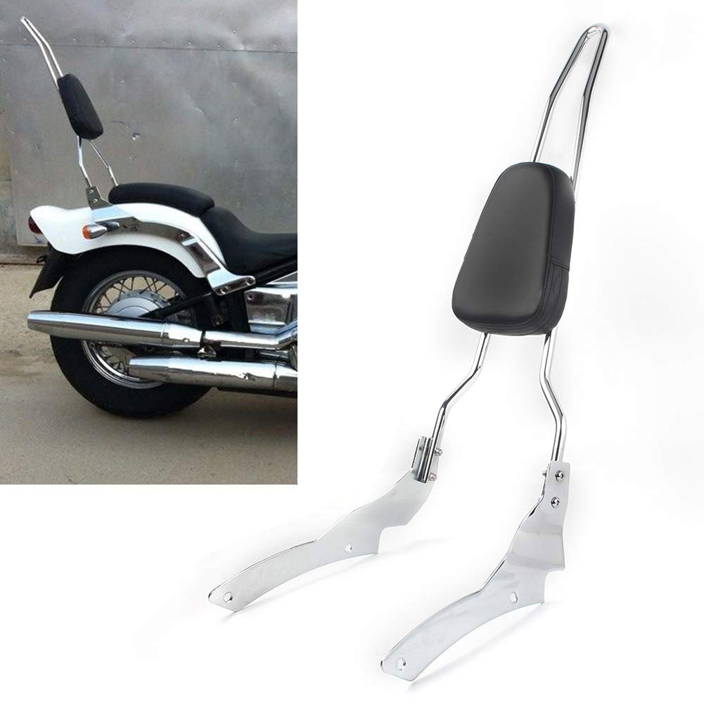 樂天商城 - 1996年以降 Vスター DS 400 650 XVS650 カスタムドラッグスター向け シーシーバー バックレスト 背もたれ パッド付き 着脱可能 振れ止め