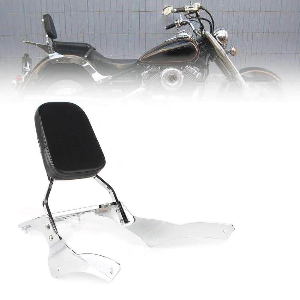 樂天商城 - 1998-2022 ドラッグスター Vスター 400/650 クラシック向け バックレスト シーシーバー 背もたれ パッド付き リアキャリア ラゲッジラッ