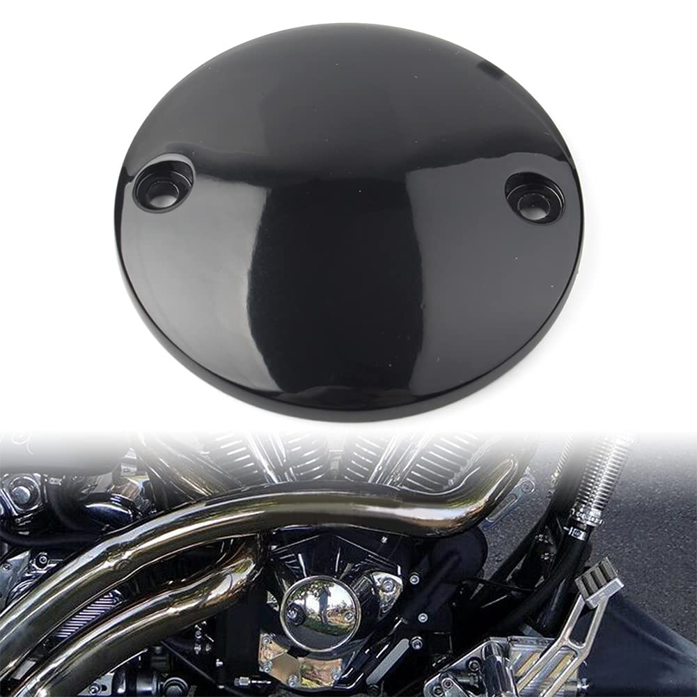Rakuten - スポーツスター XL883 1200 1972-2017向け タイミングポイントカバー 2穴 エンジンガード プロテクター タイミングキャップ トブラック