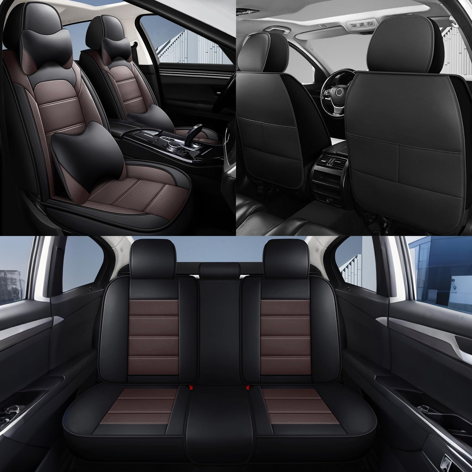 樂天商城 - トヨタ プリウス 60系 PRIUS 5代目 ZVW60/MXWH60に適用車 シートカバー レザー材質 新型 カーシートカバ 5席 ー 汎用 車 クッション 座
