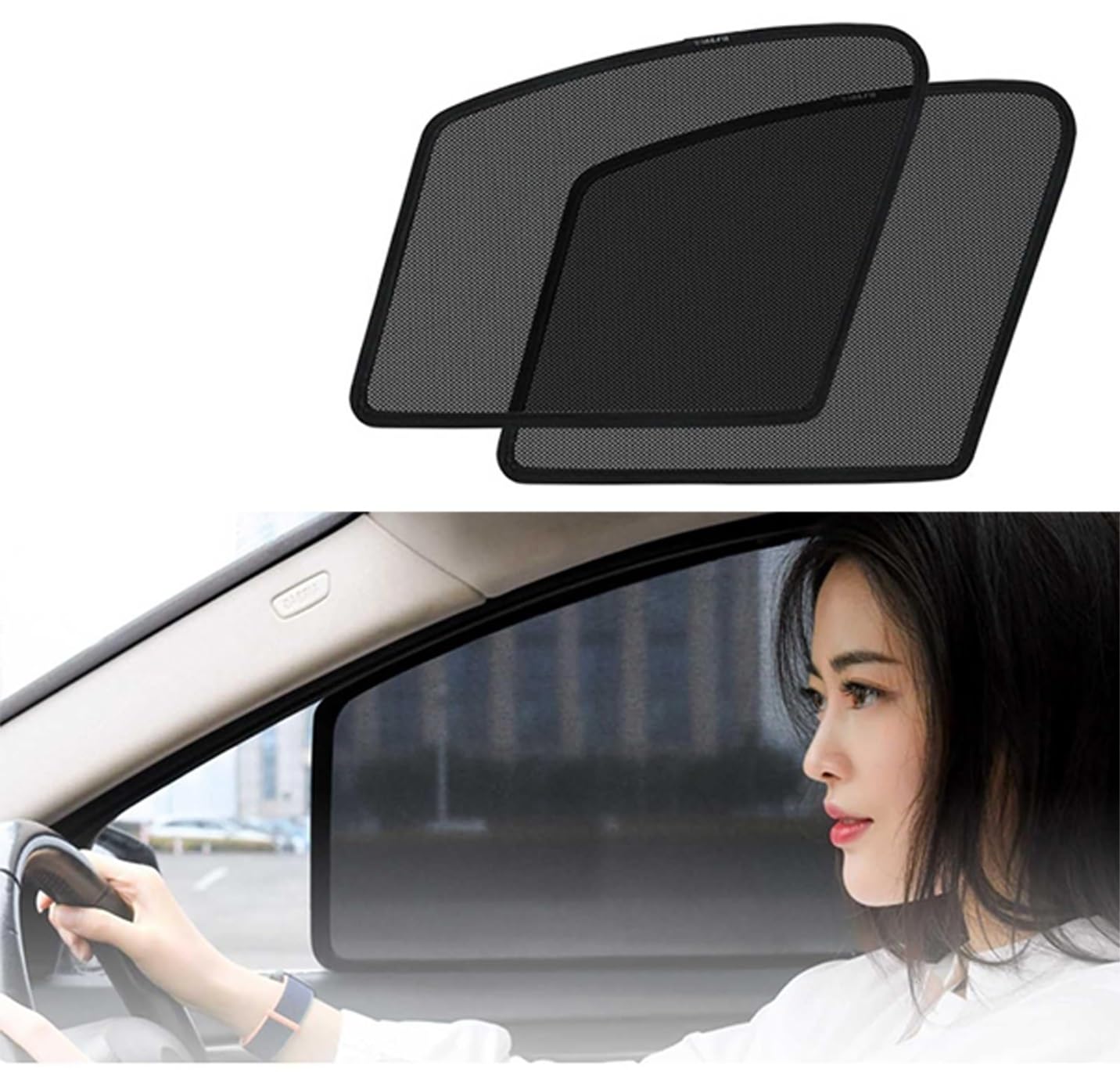 樂天商城 - 三菱 アウトランダー Outlander 5座席 2016~2019 に適用 車用サンシェード 車種専用設計 日焼け防止 サイドガラス遮光カーテン 通気性