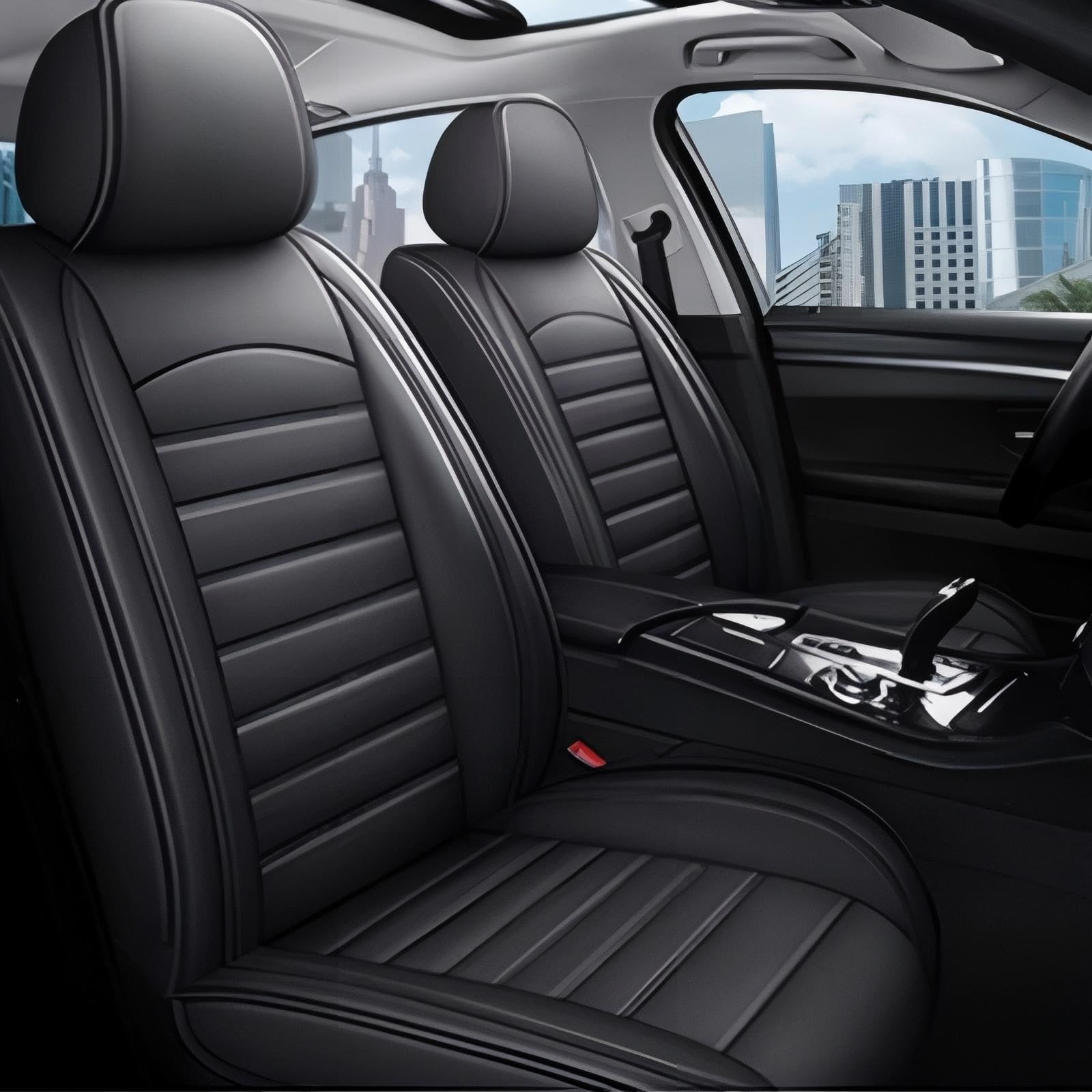 樂天商城 - 日産エルグランド ELGRAND E52～現行に適用車 シートカバー レザー材質 新型 5席 車 シートカバー カーシートカバー 汎用 車 クッション
