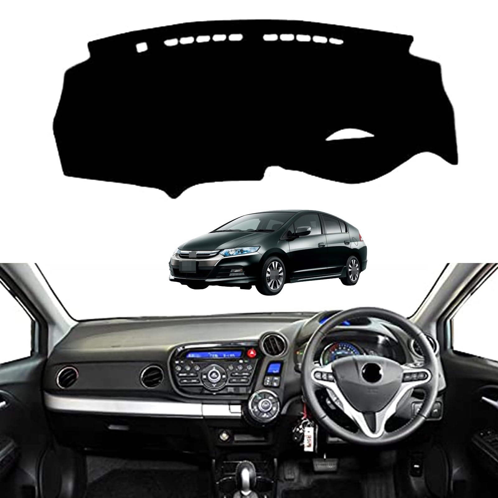 樂天商城 - に適用 ホンダインサイト II 2009-2014 ダッシュボードパッド ダッシュボードマット 車種専用 日焼け防止 ダッシュボード 保護マット 内