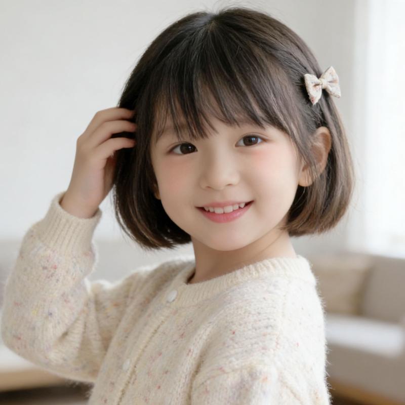 Rakuten - 子供用ウィッグ 女の子 かわいい ボブヘア 前髪付き 耐熱合成繊維 全頭カバー ベビー 撮影用 ショートヘア コスプレ ハロウィン パーティー 仮装 道具 遊 日常使い 自然な質感 軽量