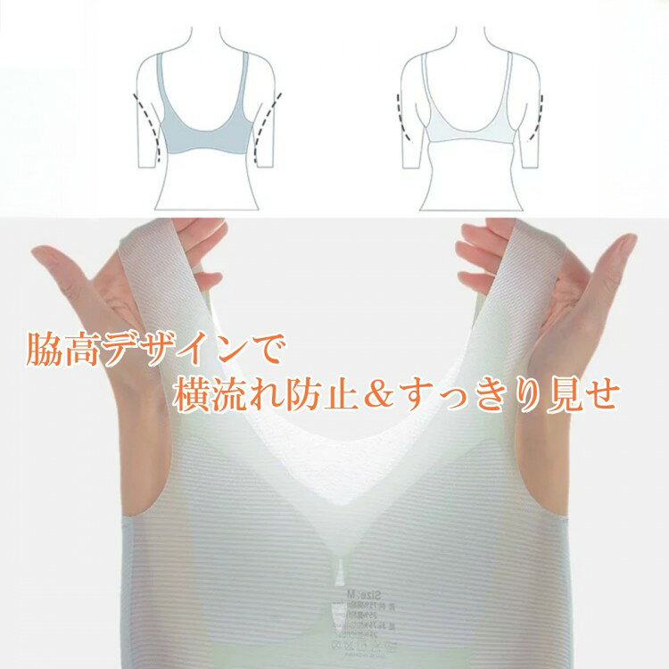 ノンワイヤー ブラ ノンワイヤーブラ 大きいサイズ 極薄 接触冷感 ブラジャー ナイ...
